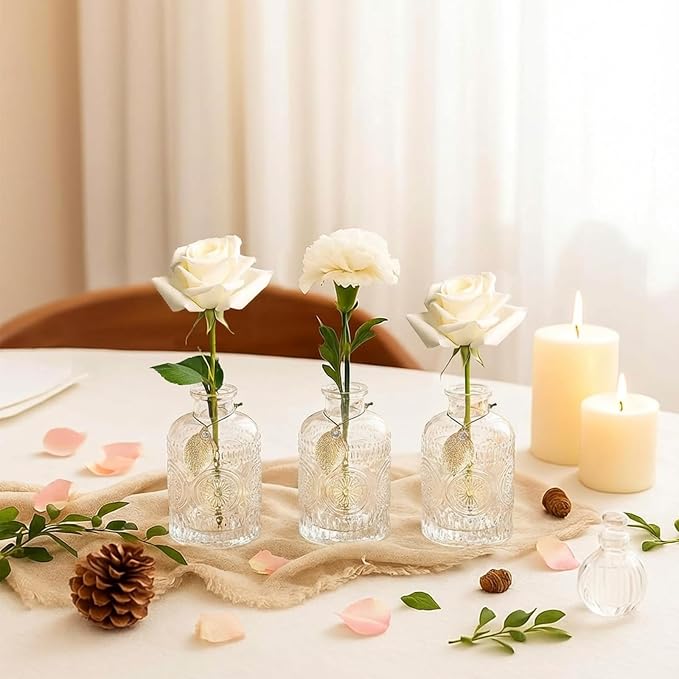 Glass Reed Diffusers Bottles for Home, Diffuser Bottles with 20PCS Reed Diffuser Sticks, alternate product view 6