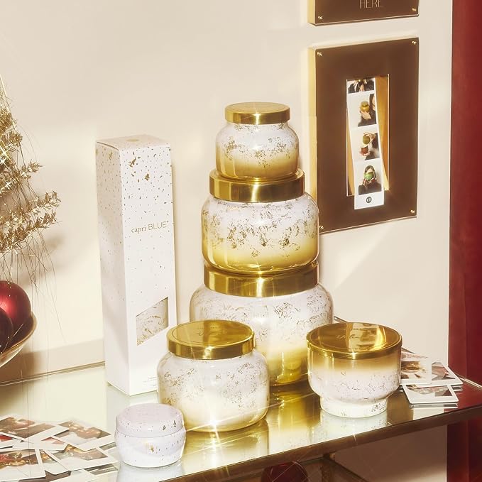 Glimmer Reed Diffuser Set - Includes Diffuser Sticks, Scented Oil, and Decorative Glass Bottle - Home Decor Room Freshener