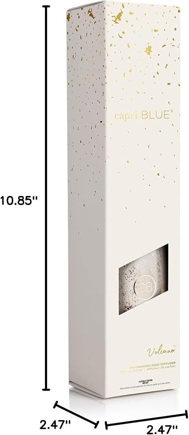 Glimmer Reed Diffuser Set - Includes Diffuser Sticks, Scented Oil, and Decorative Glass Bottle - Home Decor Room Freshener