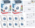 GN AirClean 3D Efficiency Vacuum Cleaner Bags - 2 Boxes - Includes 8 Genuine Airclean GN Bags + 2 Genuine Super Air Clean