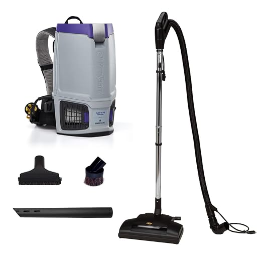 GoFit 6 PH, 6 Quart Commercial Backpack Vacuum with Commercial Power Nozzle Kit, 107769 (ProVac Power Nozzle Kit