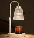 Gold Candle Warmer Lamp with Timer and Dimmer,Fragrance Electric Wax Melt Warmer with 2 Bulbs,Scented Jar Lamp,Mother's