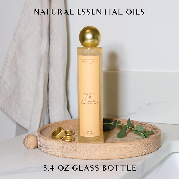 Golden Luster Gift Box | Candle, Room Spray & Reed Diffuser | Orange, alternate product view 5