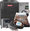 Goodman 3.5 Ton 13.4+ SEER2 Central Air Conditioner Split System & Mobile Home Coil with 50ft Install Kit - R32 Single Stage