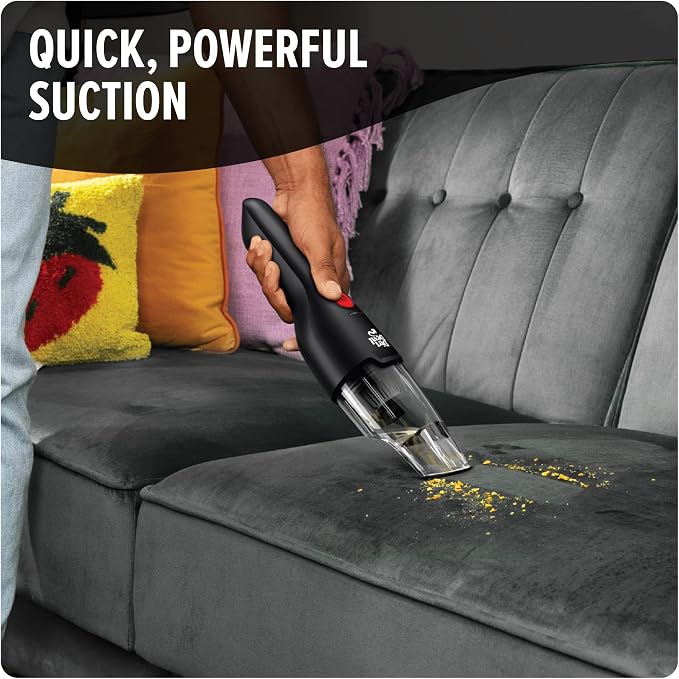 Grab and Go+ 8V Cordless Handheld Vacuum Cleaner, Powerful Suction, Lightweight, Includes 2-in-1 Tool and Charging Stand with