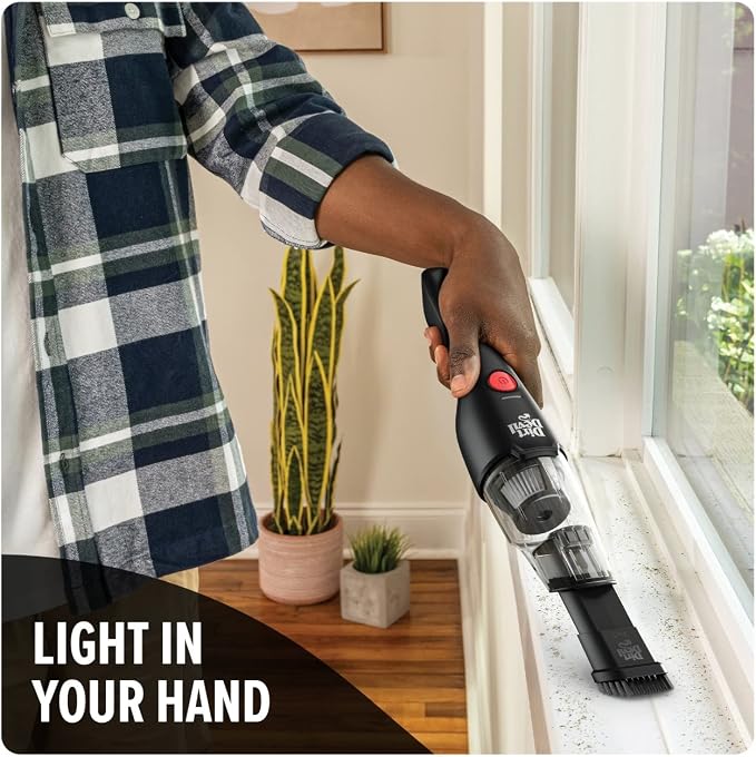 Grab and Go+ 8V Cordless Handheld Vacuum Cleaner, Powerful Suction, Lightweight, Includes 2-in-1 Tool and Charging Stand with