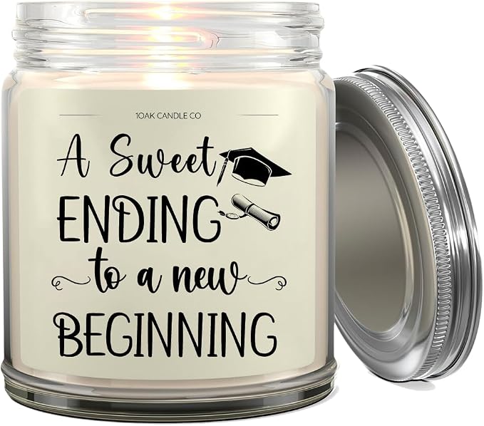 Graduation Candle - 2026 Graduation Gifts for Her, Him - College, High School Senior 2026 - Vanilla Scented Candles Gifts for