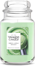 Green Apple Sorbet, Scented Candle, 22oz Large Jar with up to 150 Hour Burn Time, Giftable, product image