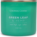 Green Leaf & Hemp Scented Jar Candle, Pop of Color Collection, 3 Wick, Green, 14.5 oz - Up to 60 Hours Burn, product image