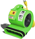 Grizzly Gp-1 1 HP Air Grizzly Mover Carpet Dryer Floor Fan for Water Damage Restoration Equipment & Pet Cage Dryer Green
