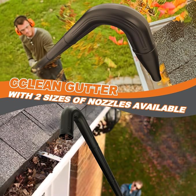 Gutter Cleaning Tools for 2-1/2 in. Wet/Dry Vacuum Cleaner, Hose Attachments for Cleaning or Blowing Debris from
