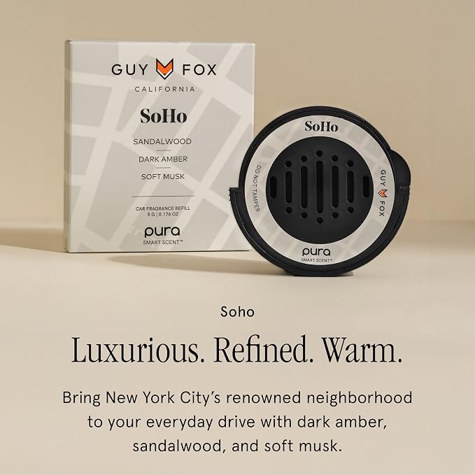 & GUY FOX Car Scent Refill - Fragrance for Car Diffuser - Clean & Safe Luxury Diffuser Scent, alternate product view 2