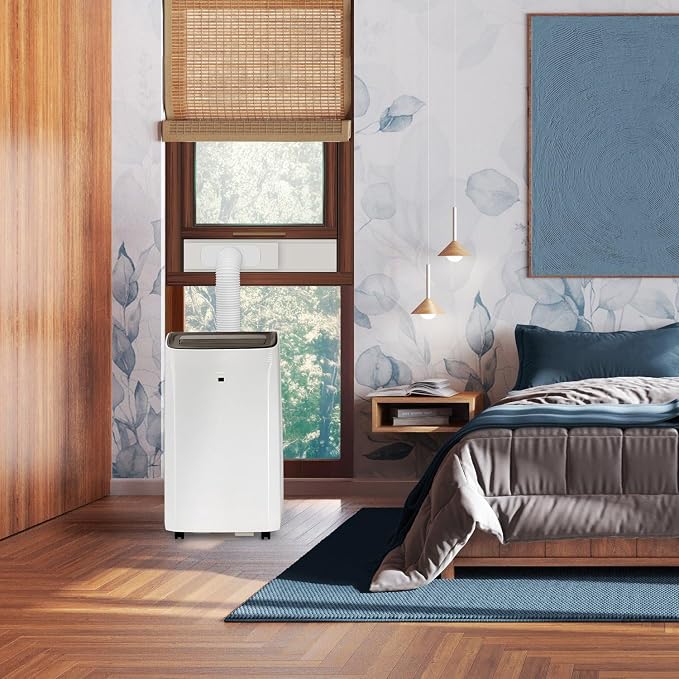 H10PH36W 10,00 SACC BTU Smart Portable Air Conditioner with Heat, Fan & Dehumidifier Modes, 450 Sq. Ft, Remote Control
