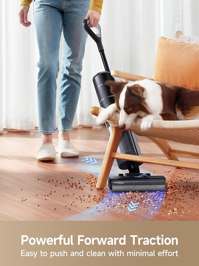 H12 PRO Vacuum Mop, Wet Dry Vacuum Cleaner for Hard Floor, Vacuum and Mop at The Same Time for Wet & Dry Messes, Auto