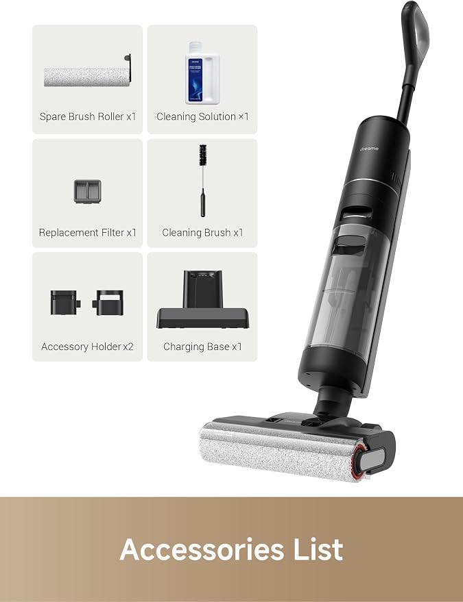 H12 PRO Vacuum Mop, Wet Dry Vacuum Cleaner for Hard Floor, Vacuum and Mop at The Same Time for Wet & Dry Messes, Auto