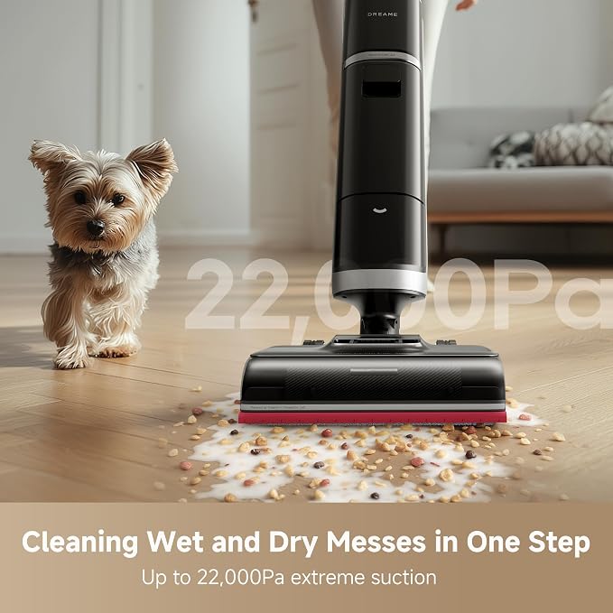 H15 Pro Heat Wet Dry Vacuum Cleaner, 185°F Hot Water Floor Cleaning, Cordless Vacuum Mop with GapFree AI Robotic Arm, 22KPa