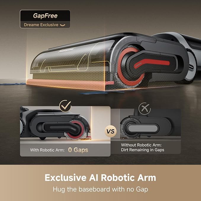 H15 Pro Heat Wet Dry Vacuum Cleaner, 185°F Hot Water Floor Cleaning, Cordless Vacuum Mop with GapFree AI Robotic Arm, 22KPa