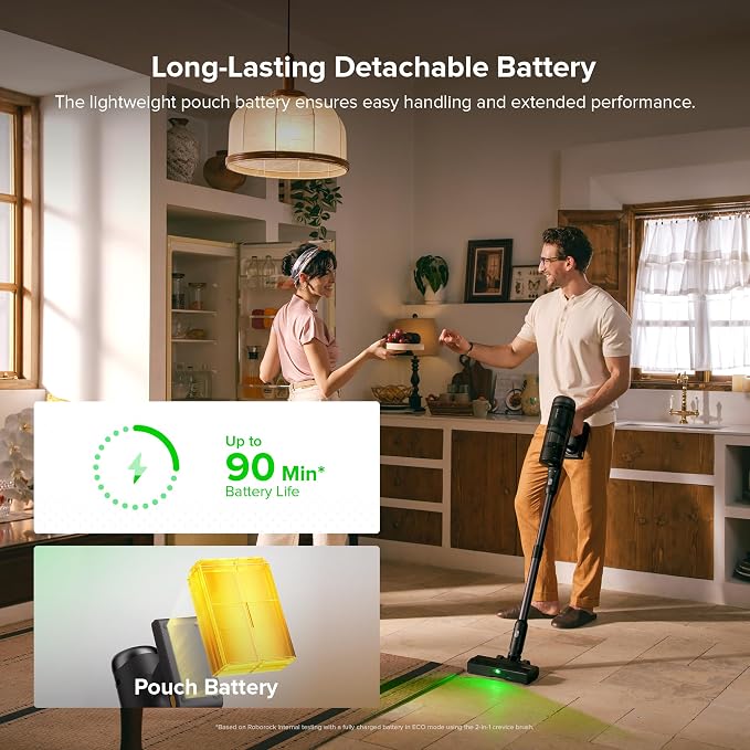 H60 Hub Ultra Cordless Vacuum Cleaner with Auto-Empty Dock, 210AW Suction Stick Vacuum Cleaners for Home and Pet Hair