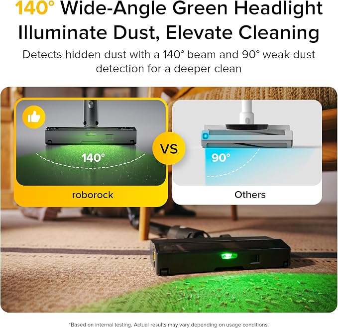 H60 Ultra Cordless Stick Vacuum Cleaners, Upgraded 210AW Suction Stick Vacuum with 90-Min Runtime, 90° Bendable Tube, LED