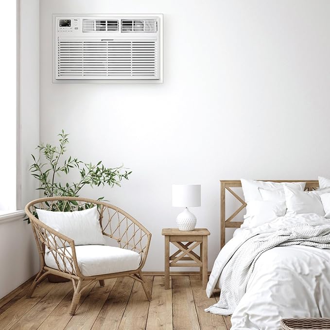 H8T9E1-A 8,000 BTU Smart Through-The-Wall Air Conditioner, Fan & Dehumidifier, 350 Sq. Ft, Remote Control, Compatible with