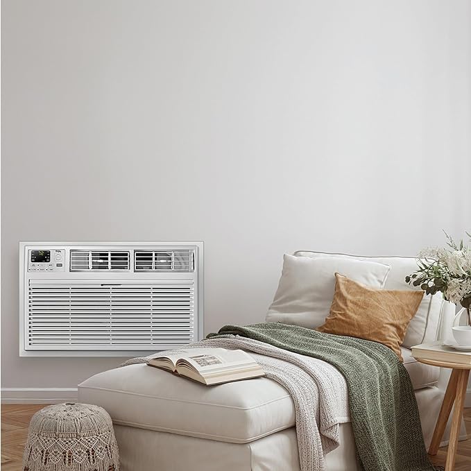 H8T9E1-A 8,000 BTU Smart Through-The-Wall Air Conditioner, Fan & Dehumidifier, 350 Sq. Ft, Remote Control, Compatible with