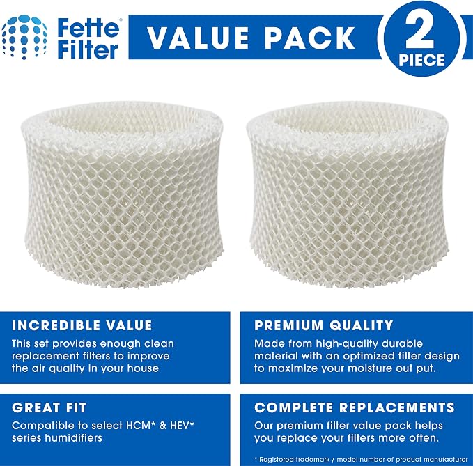 HAC-504 Premium Humidifier Wicking Filter Compatible with HAC-504 HAC-504AW HAC504V1 Humidifier Replacement Filter