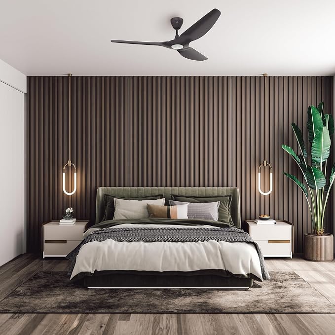 Haiku L Indoor Ceiling Fan with LED Light – 60 Inch Smart Ceiling Fan, Whisper-Quiet Permanent Magnet Motor, Wi-Fi App
