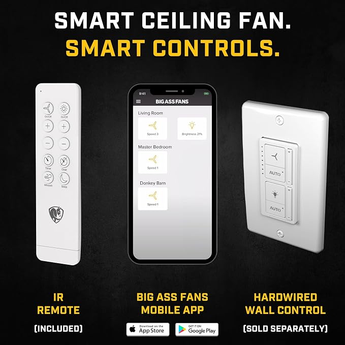 Haiku L, Smart Ceiling Fan – Energy Efficient Cooling for Home, Bedroom, Office, Living Space, and More – 16 Lighting