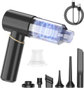 Hand Held Vacuum Cordless Rechargeable: 15000PA Powerful Suction Hand Held Car Vacuum Cleaner,1.25 lbs Lightweight & Washable