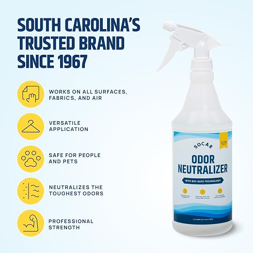 HandcraftedCleaningSolutions SOCAR - Odor Neutralizer Eliminates odors for Home, Office, Gym, Car., alternate product view 9