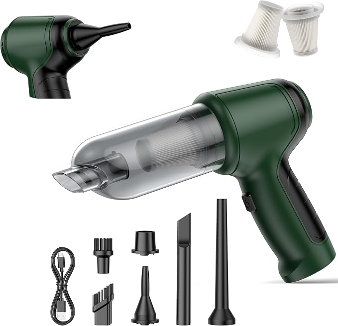 Handheld Car Vacuum - 15000Pa Cordless Wet/Dry, 120W High Power with Complete Accessory Kit for Cars, Pet Hair, Home &