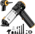 Handheld Car Vacuum Cleaner,25000PA Strong Cyclonic Suction Foldable Mini Vacuum Portable Cordless with Digital Display and