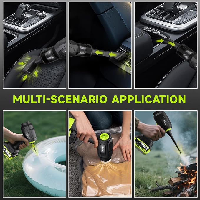 Handheld Car Vacuum Cordless, Portable Cars Vacuum Cleaner with 40000Pa High Power & Suction, Powerful 4-in-1 Hand Held Air