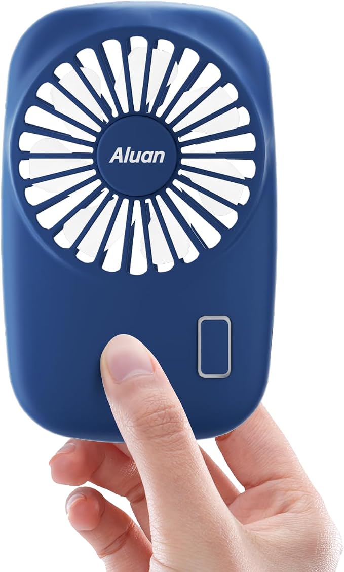 Handheld Fan Mini Fan Powerful Small Personal Portable Fan Speed Adjustable USB Rechargeable Cooling for Kids Girls Boys