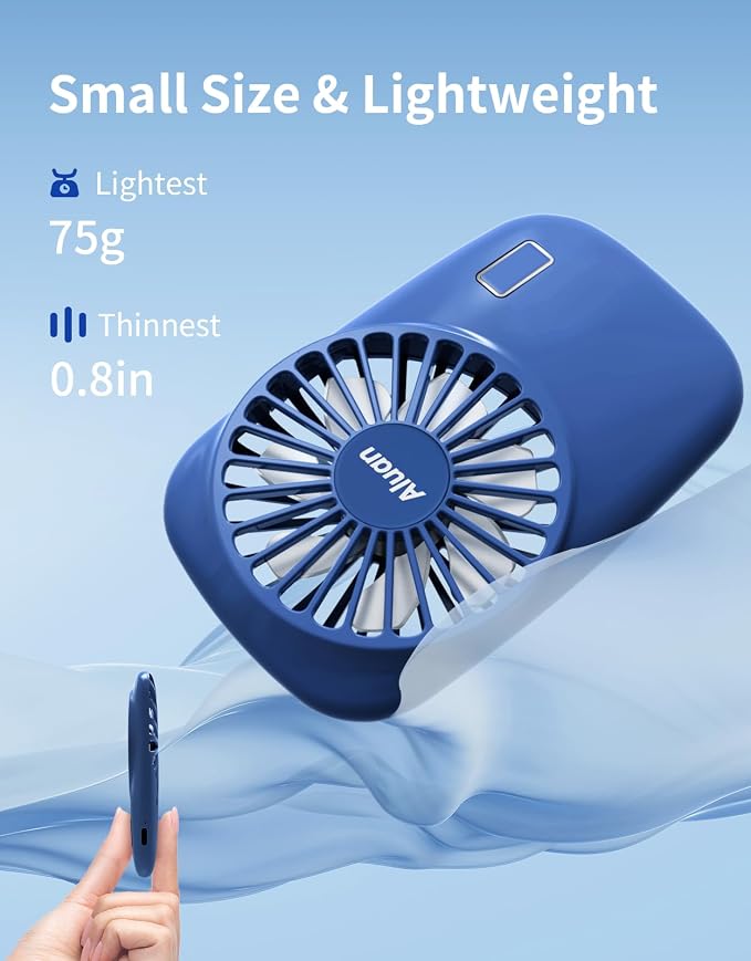 Handheld Fan Mini Fan Powerful Small Personal Portable Fan Speed Adjustable USB Rechargeable Cooling for Kids Girls Boys