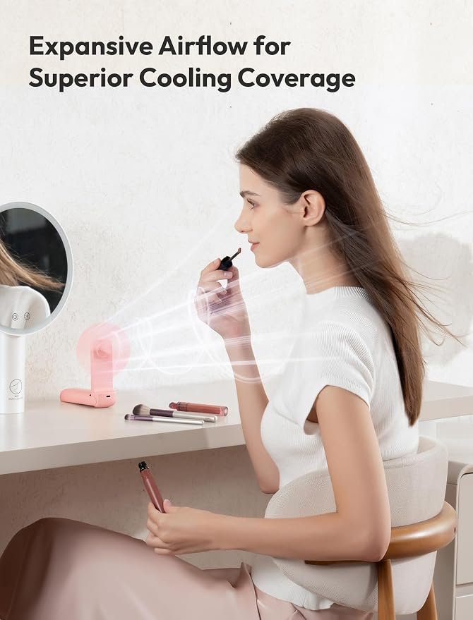 Handheld Fan, Mini Thin Portable Fan, Small Rechargeable Pocket [24H Max Cooling Time], alternate product view 5