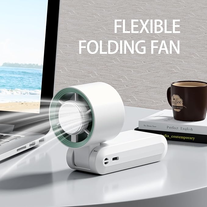 Handheld Fan, Portable Handheld Fan with Ice Function, mini personal fan, Turbo Powerful Rechargeable Fans,1-199 Speed
