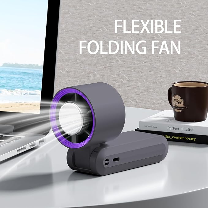 Handheld Fan, Portable Handheld Fan with Ice Function, mini personal fan, Turbo Powerful Rechargeable Fans,1-199 Speed
