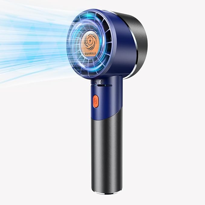 Handheld Fan,Portable Turbo Fan,Powerful Personal Fan(7000rpm High-Speed Motor,Battery Work 3-16 H),USB Rechargeable Mini