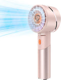Handheld Fan,Portable Turbo Fan,Powerful Personal Fan(7000rpm High-Speed Motor,Battery Work 3-16 H),USB Rechargeable Mini