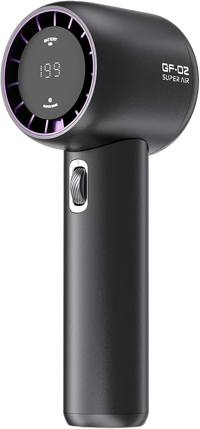 Handheld Fan, Speed(1-199) Adjustable Portable Fan, USB Rechargeable Personal Fan, 5000mAh Battery with Up to 18H Cooling