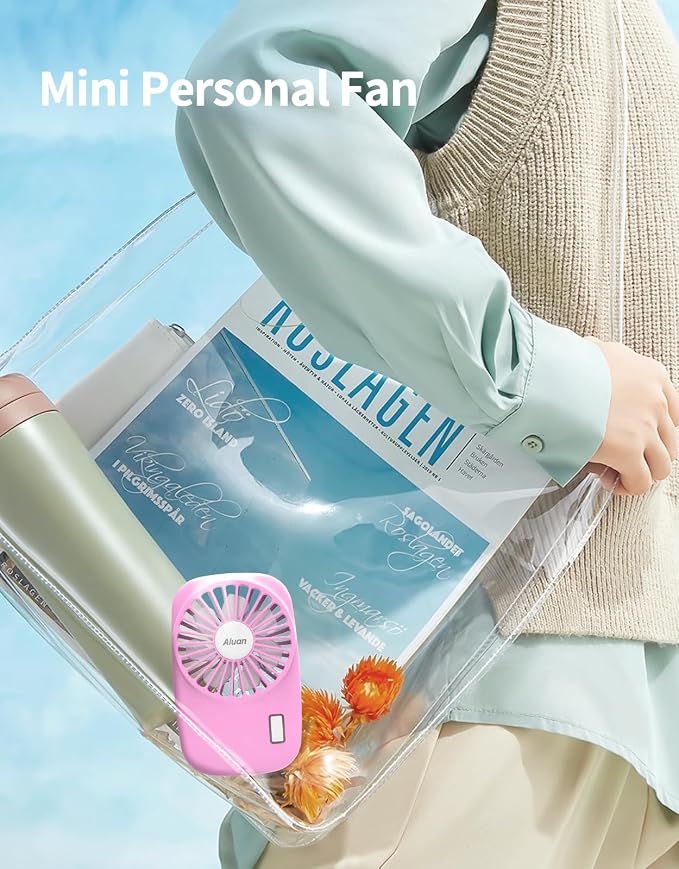 Handheld Mini Fan Powerful Small Personal Portable Speed Adjustable USB Rechargeable Eyelash Fan for Kids Girls Boys Woman