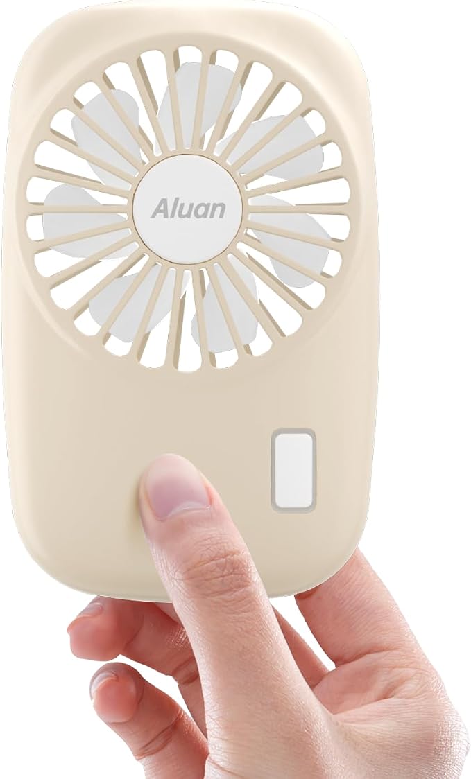 Handheld Mini Fan Powerful Small Personal Portable Speed Adjustable USB Rechargeable Eyelash Fan for Kids Girls Boys Woman