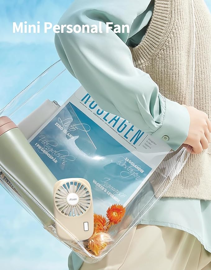 Handheld Mini Fan Powerful Small Personal Portable Speed Adjustable USB Rechargeable Eyelash Fan for Kids Girls Boys Woman