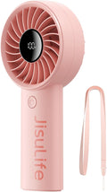 Handheld Portable Fan, Stronger and Longer-Lasting: 5 Speed, 3600mAh Battery, 12-Blade Turbo For Powerful Wider Wind, LED