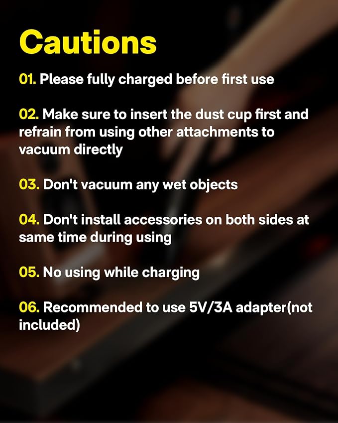 Handheld Vacuum Cleaner Cordless, Desk Vacuum Cleaner Compressed Electric Air Duster 15000Pa Suction, 4-in-1 Portable Vortex