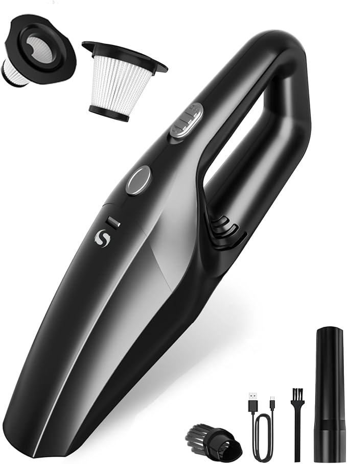Handheld Vacuum Cordless, Car Vacuums Powerful with Rechargeable Battery, product image