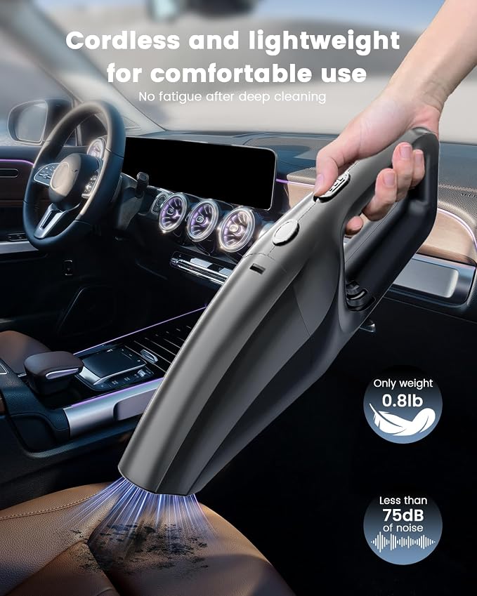 Handheld Vacuum Cordless, Car Vacuums Powerful with Rechargeable Battery, alternate product view 3
