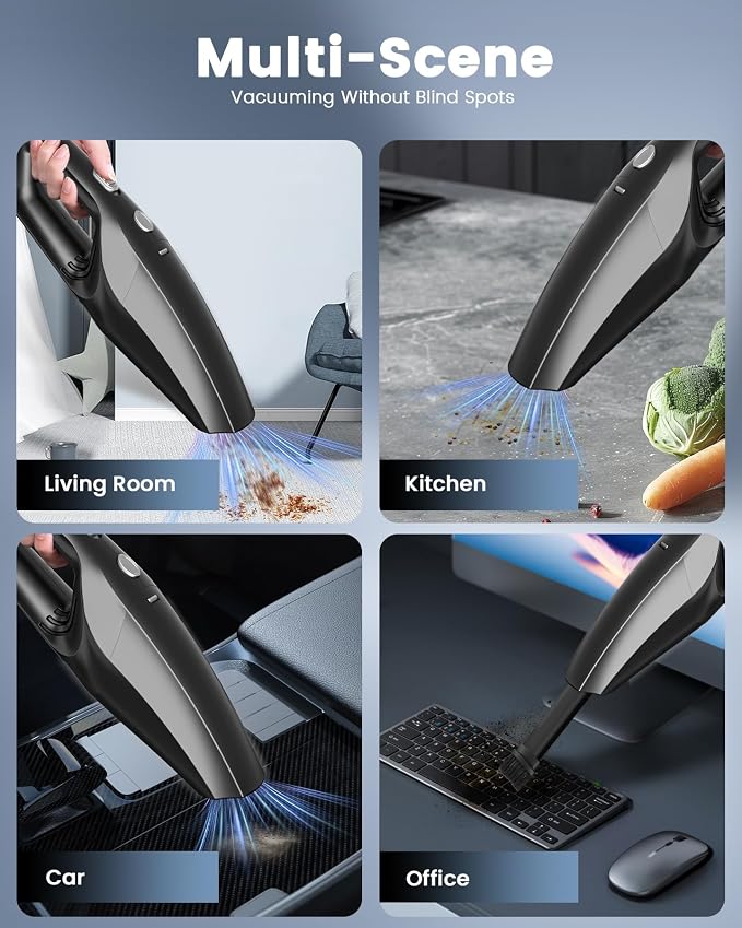 Handheld Vacuum Cordless, Car Vacuums Powerful with Rechargeable Battery, alternate product view 5