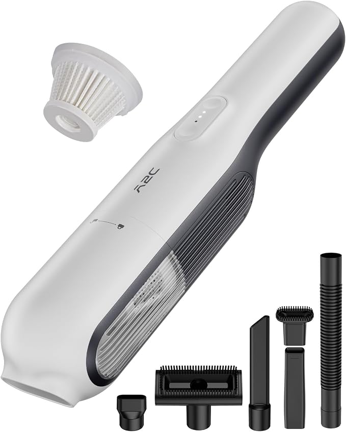 Handheld Vacuum Cordless with 19000Pa Strong Suction, Mini Car Vacuum Cleaner with HEPA Filter, 2 Suction Modes